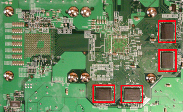 Location of 4 X RAM Chips